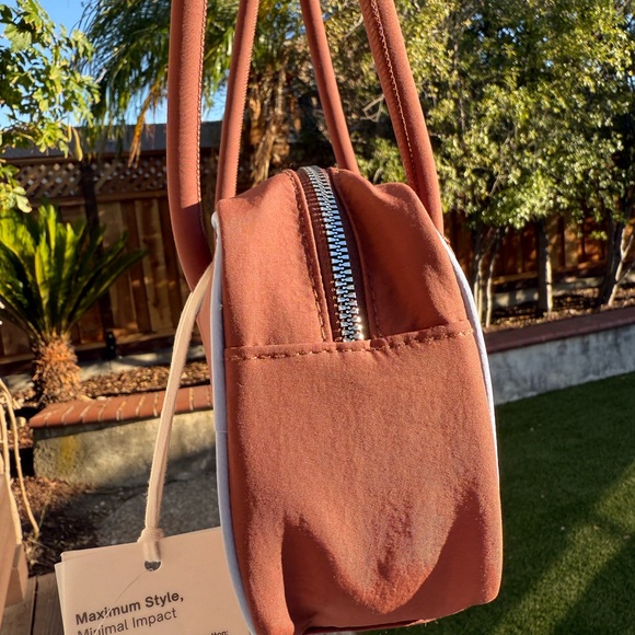 Benny Mini Bowler Bag - Choc & Blue - Picture 3 of 7